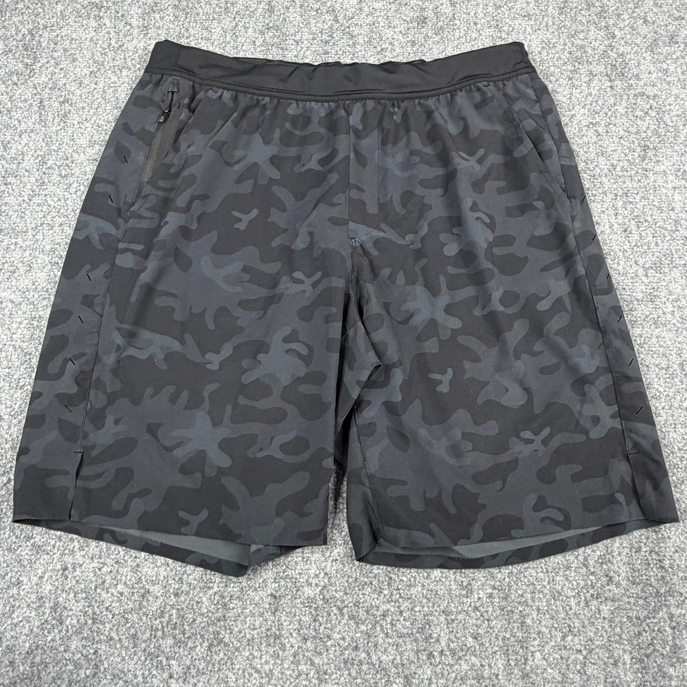 Ten Thousand The Interval Short Mens XL Black Camo 9 Inch Liner Gym Athletic